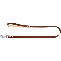 Waudog Classic Hondenriem / Hondenlijn - Leder - Bruin - Breedte: 20 mm - Lengte: 122 cm