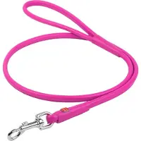 Waudog Collar Glamour - Ronde leren hondenriem 122 cm - Maat M