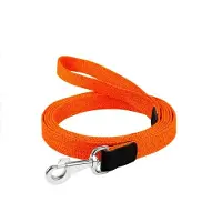 Waudog Canvas Hondenlijn / Hondenriem - Gevlochten Katoen - Oker - Breedte: 2,5 cm - Lengte: 200 cm - Geschikt voor grote honden