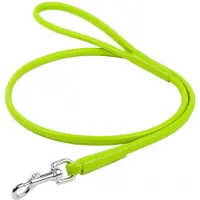 Waudog Glamour Hondenriem / Hondenlijn - Rond Leder - Groen - Diameter: 6 mm - Lengte: 122 cm