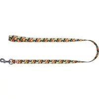 Waudog Glamourous Skulls Hondenlijn / Hondenriem - Nylon - Breedte: 15 mm - Lengte: 122 cm