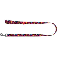 Waudog Graffiti Hondenlijn / Hondenriem - Nylon - Multi Colour - Breedte: 15 mm - Lengte: 122 cm