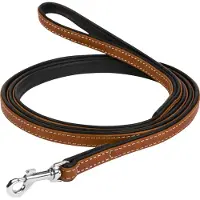 Waudog Soft Hondenriem / Hondenlijn - Echt Leder - Bruin - Breedte: 13 mm - Lengte: 122 cm