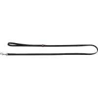 Waudog Glamour Hondenriem / Hondenlijn - Leder - Zwart - XS - Breedte: 12 mm - Lengte: 122 cm