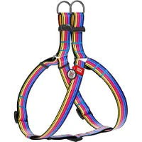 Waudog Line Harnas / Hondentuigje - Nylon - Gratis QR Tag - Breedte: 25 mm - Borstomtrek: 60 - 90 cm (GELIEVE ALVORENS BESTELLEN OPMETEN)