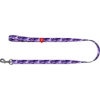 Waudog Purple Camo Hondenlijn / Hondenriem - Nylon - Paars Camouflage - Breedte: 25 mm - Lengte: 122 cm