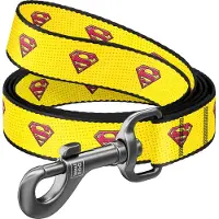 Waudog Superman 2 Hondenlijn / Hondenriem - Nylon - Geel - Breedte: 15 mm - Lengte: 122 cm
