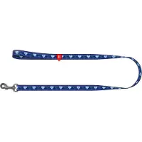 Waudog Superman Hondenlijn / Hondenriem - Nylon - Blauw - XS - Breedte: 1 cm - Lengte: 122 cm - Geschikt voor kleine honden