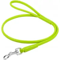Waudog Glamour Hondenriem / Hondenlijn - Rond Leder - Limegroen - Diameter: 8 mm - Lengte: 183 cm - Geschikt voor kleine honden