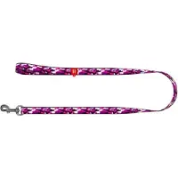 Waudog Pink Camo Hondenlijn / Hondenriem - Nylon - Roze Camouflage - Breedte: 2,5 cm - Lengte: 122 cm - Geschikt voor grote honden