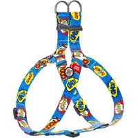 Waudog Wow Harnas / Hondentuigje - Nylon - Gratis QR-tag - Breedte: 20 mm - Borstomtrek: 50 - 80 cm (GELIEVE ALVORENS BESTELLEN OPMETEN)