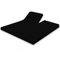 Eleganzzz Splittopper Hoeslaken Jersey Katoen Stretch - zwart 180x200cm