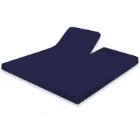Eleganzzz Splittopper Hoeslaken Jersey Katoen Stretch - donker blauw 180x200cm