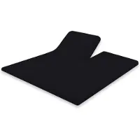 Eleganzzz Splittopper Hoeslaken Perkal Katoen - zwart 180x210/220cm