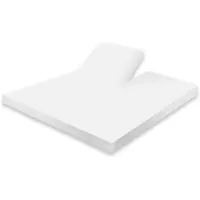 Eleganzzz Splittopper Hoeslaken Jersey Katoen Stretch - wit 160x200cm