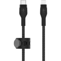 Belkin USB-C/Lightning verbindingskabel - - 2m - Zwart - Siliconen - MFI-gecertificeerd