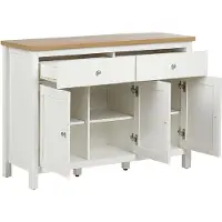 Beliani ATOCA - Sideboard-Wit-MDF, Vezelplaat