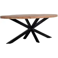 Giga Meubel Eettafel Mansour Ovaal Mangohout 220cm