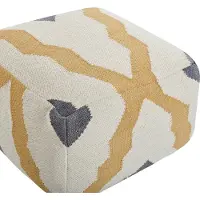 Beliani ZEUGMA - Poef - Beige - Wol