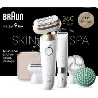Braun Silk·épil 9 Flex SkinSpa - Epilator met Ladyshave opzetstuk - type 9-481 3D - Wit/Goud