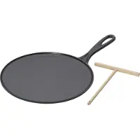 Le Creuset Gietijzeren Pannenkoekpan Mat Zwart 27cm