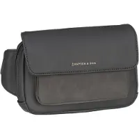 Kapten & Son Schoudertas 'Visby All Black' donkergrijs / zwart