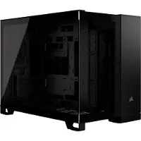 Corsair 2500X Zwart - Minitowermodel - Mini-ITX, Micro-ATX - Geen voeding - USB/Audio - Tempered Glass - Zwart