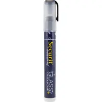 Securit waterbestendige krijtstift met afgeschuinde punt in zwart