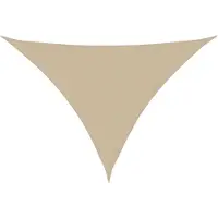 vidaXL Zonnescherm driehoekig 4x5x5 m oxford stof beige