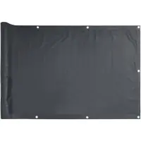 vidaXL Balkonscherm 75x300 cm oxford stof antraciet