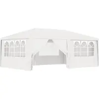 vidaXL - Partytent - met - zijwanden - professioneel - 90 - g/m² - 4x6 - m - wit