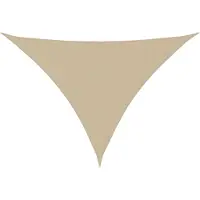 vidaXL Zonnescherm driehoekig 5x5x6 m oxford stof beige