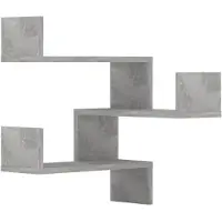 vidaXL Hoekwandschappen 2 st 40x40x50 cm bewerkt hout betongrijs
