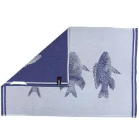 Kook Theedoek Vis Blauw (50 x 70 cm)