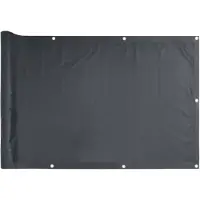 vidaXL Balkonscherm 75x500 cm oxford stof antraciet