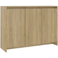 vidaXL Dressoir 102x33x75 cm bewerkt hout sonoma eikenkleurig