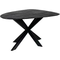 Giga Meubel Eettafel Owen Kiezel Zwart Matrix-poot 200cm