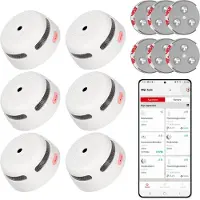 X-Sense XS01-WX Rookmelder met RMAX-45 montageset - Slimme melder WiFi - 6-pack