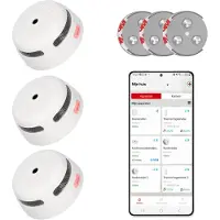 X-Sense XS01-WX Rookmelder met RMAX-45 montageset - Slimme melder WiFi - 3-pack