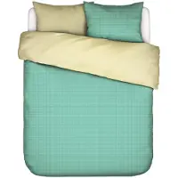 Essenza & Co Dekbedovertrek Pied De Cool Simply Green Katoen-200 x 200 / 220 cm | 2-Persoons