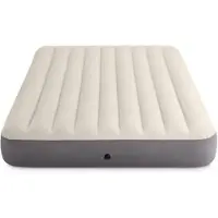 Intex Deluxe - Luchtbed - 2 Persoons - Met Repairset en Handpomp - 203x152x25 cm - PVC - Beige