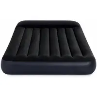 Intex Pillow Rest - Opblaasbaar luchtbed - Tweekleurig - Met reparatieset en handpomp - 191x137x25 cm - PVC - Donkerblauw