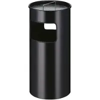 Vepa Bins Prullenbak met asbak 50 l 32 x 69 cm Zwart