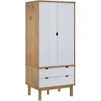 The Living Store - OTTA Kledingkast - 76.5 x 53 x 172 cm - Massief grenenhout