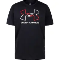 Under Armour Functioneel shirt 'Foundation' rood / zwart / wit