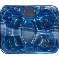 Beliani ARCELIA - Whirlpools voor buiten-Blauw-Acryl