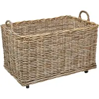 Beliani KITIM - Manden set - Natuurlijk - Rotan