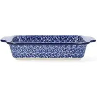 Bunzlau Castle Ovenschaal Met Handvaten Indigo (15,5 x 23,5 cm)
