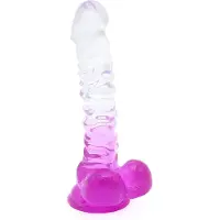 Kiotos COX Color - Gekleurde Dildo 04 - 22,5 x 4 cm - Transparant/Paars