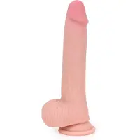 Kiotos COX - Sliding Skin Dubbellaags Dildo 23 x 4 cm - Lichte Huidskleur